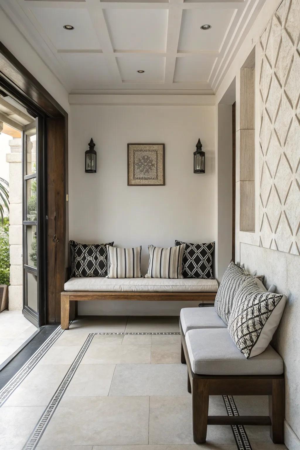 Monochrome pads offer a sleek and chic aesthetic.