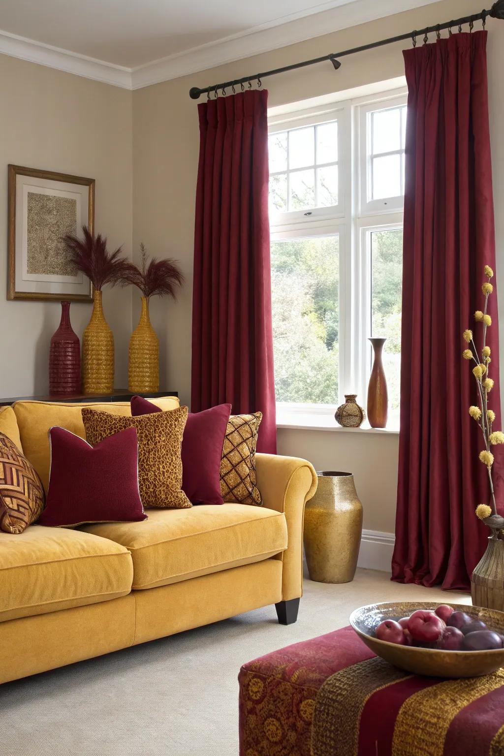 Enhance your decor with bold, vibrant shade details.