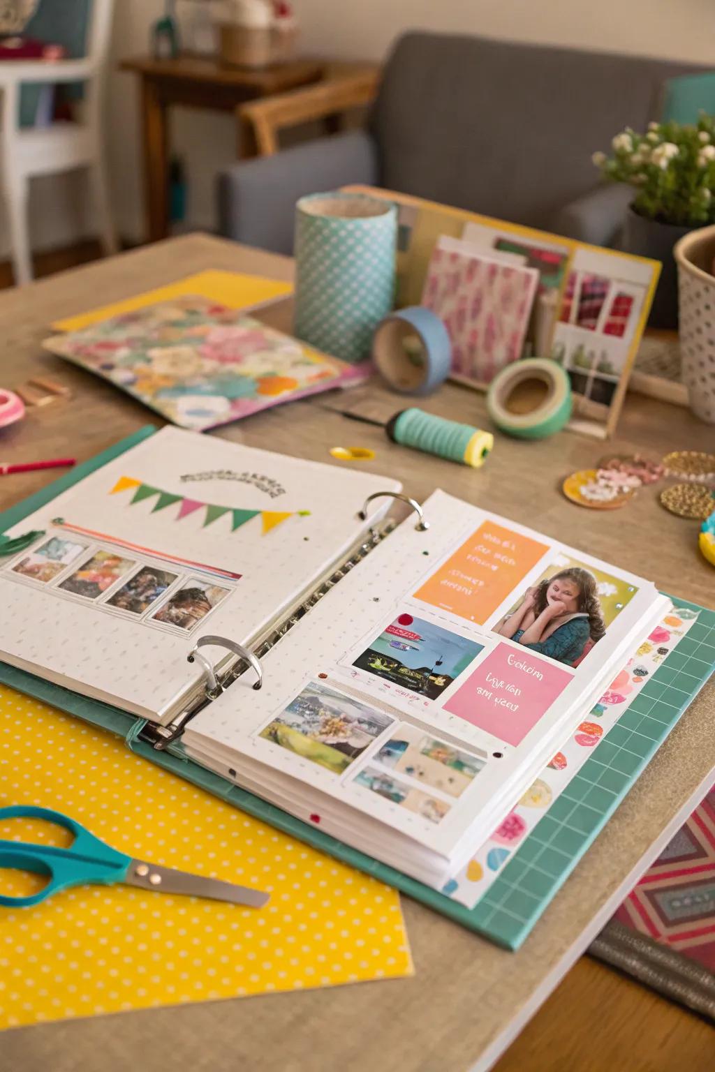 Photo album for saving memories.