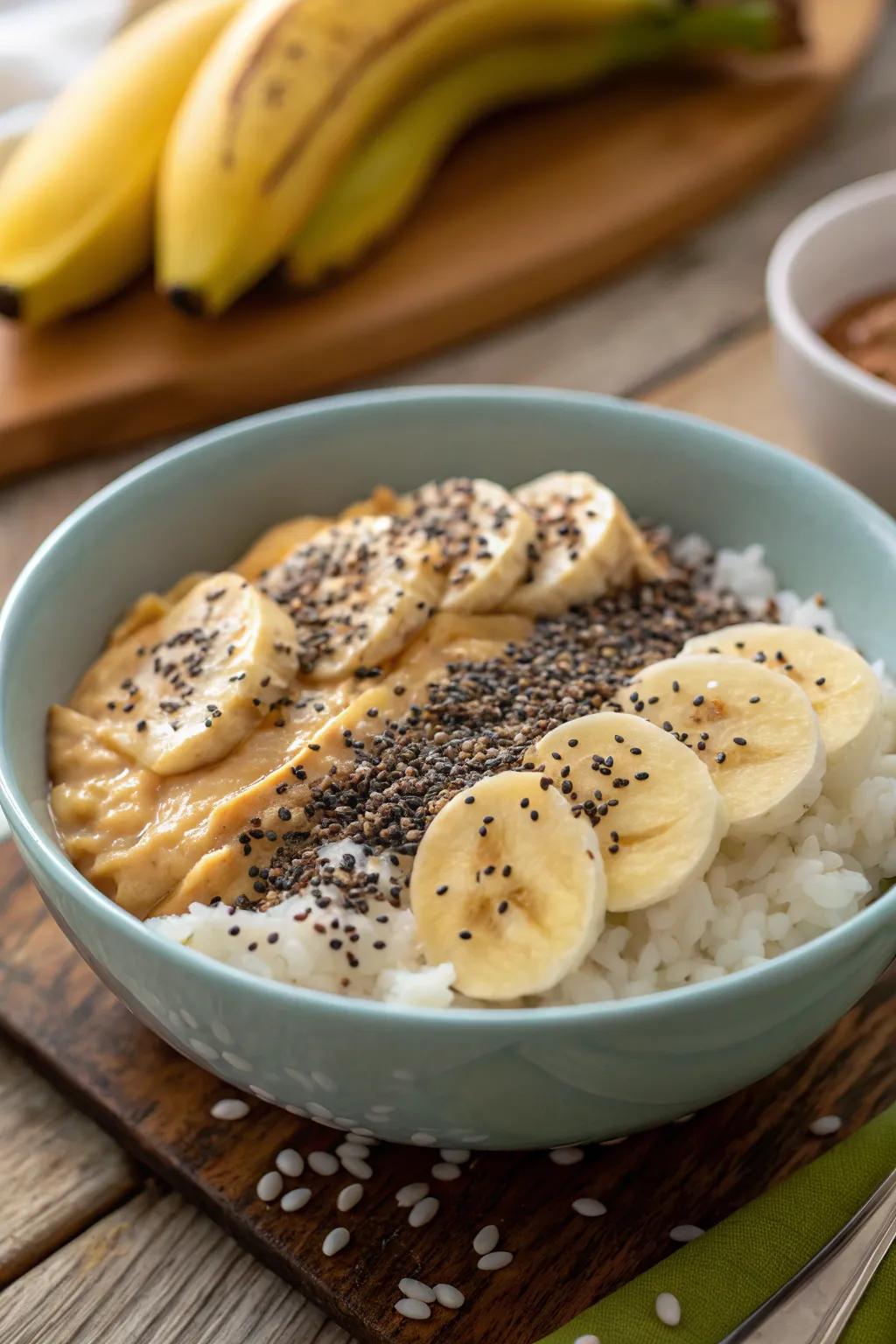 Uncover a unique flavor pairing with a ground nut butter grain bowl.