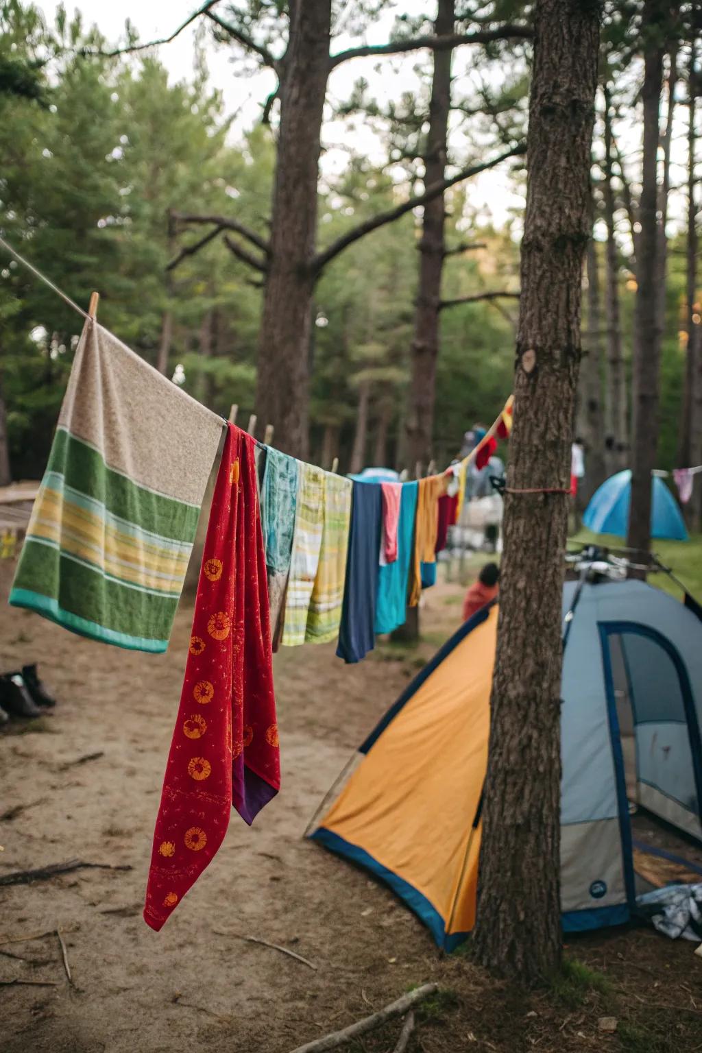 Stay fresh and clean with quick-dry towels on your camping trip.