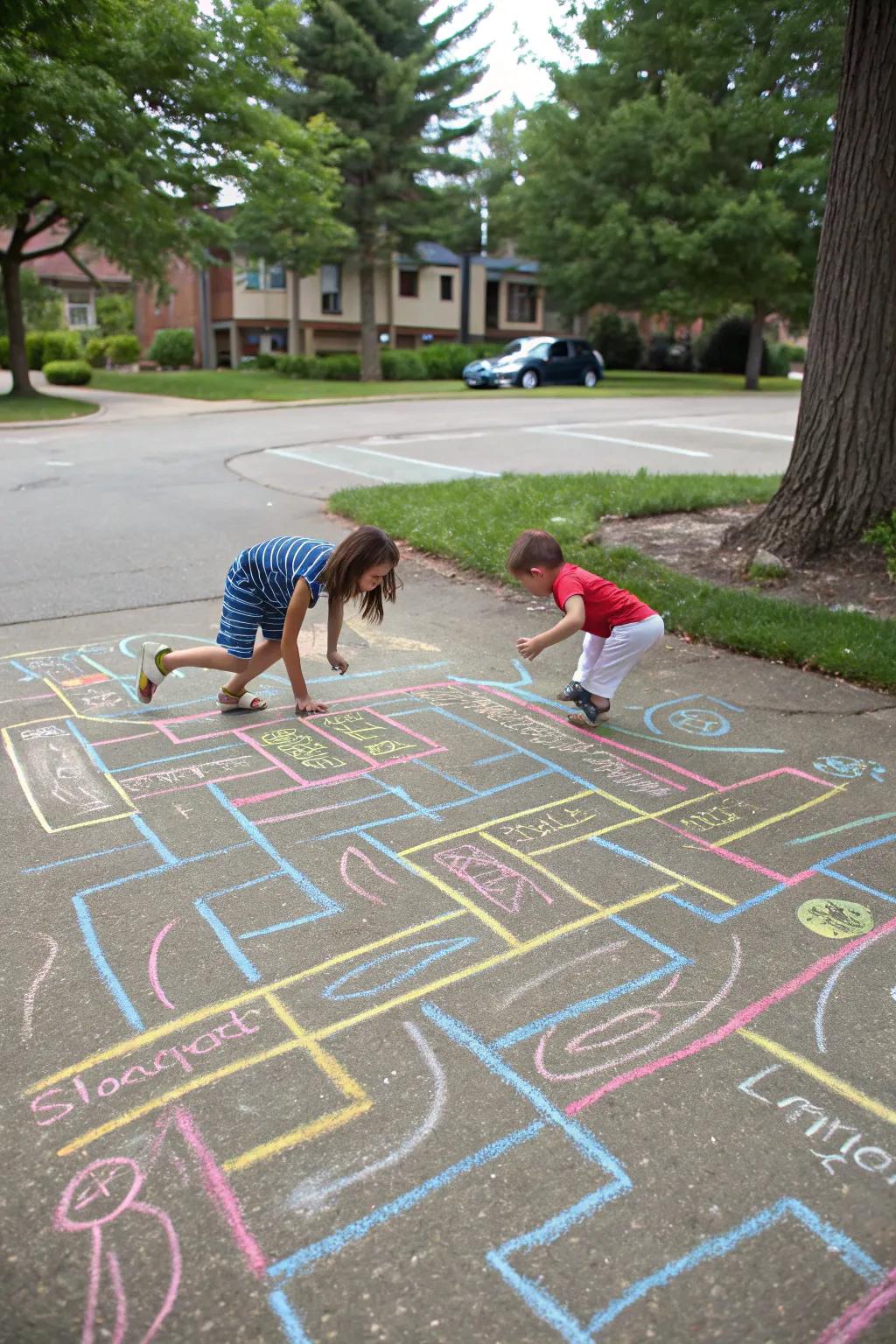 An intricate dust stick labyrinth providing a fun challenge for kids.