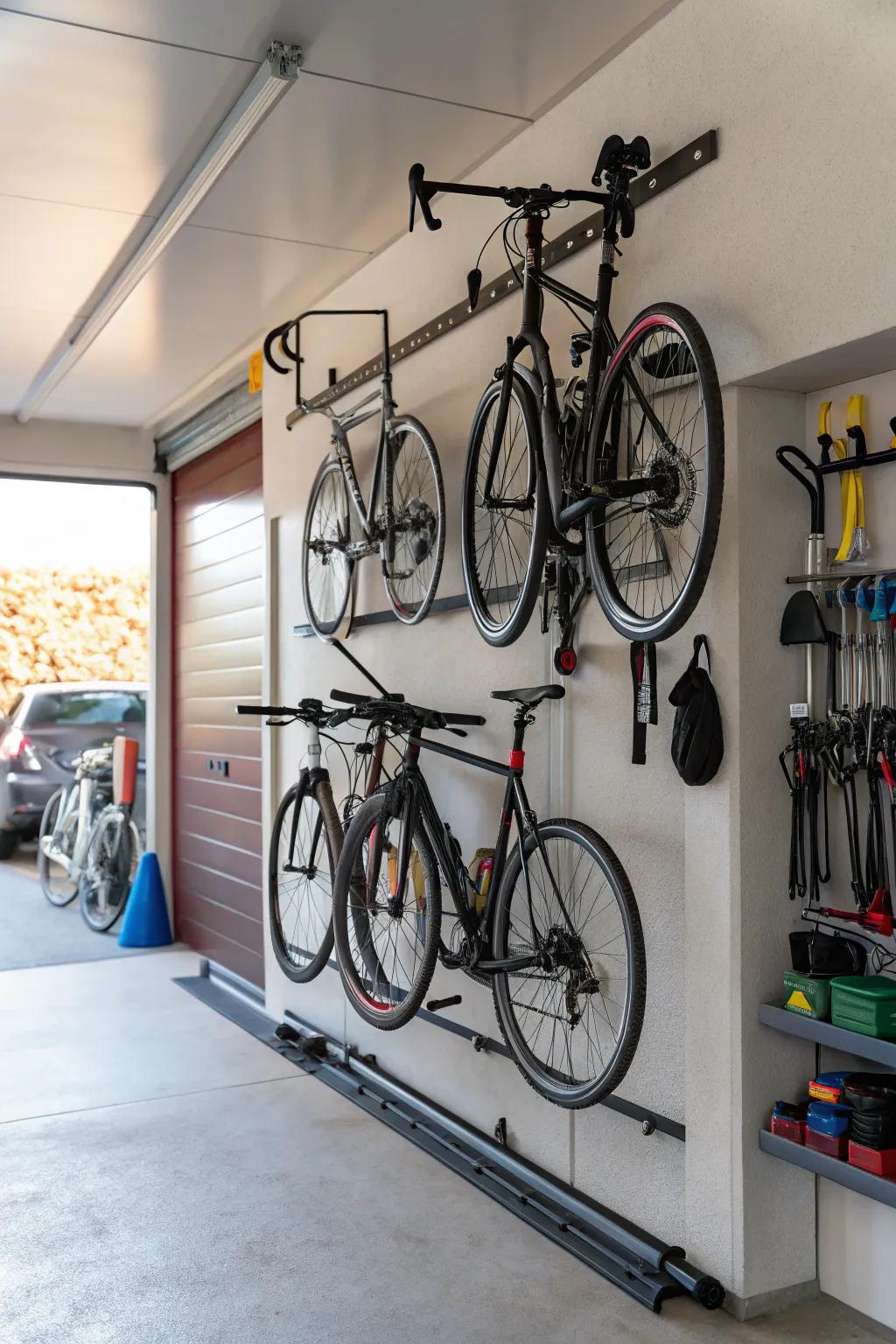 Cycle frames are a practical resolution for conserving space.