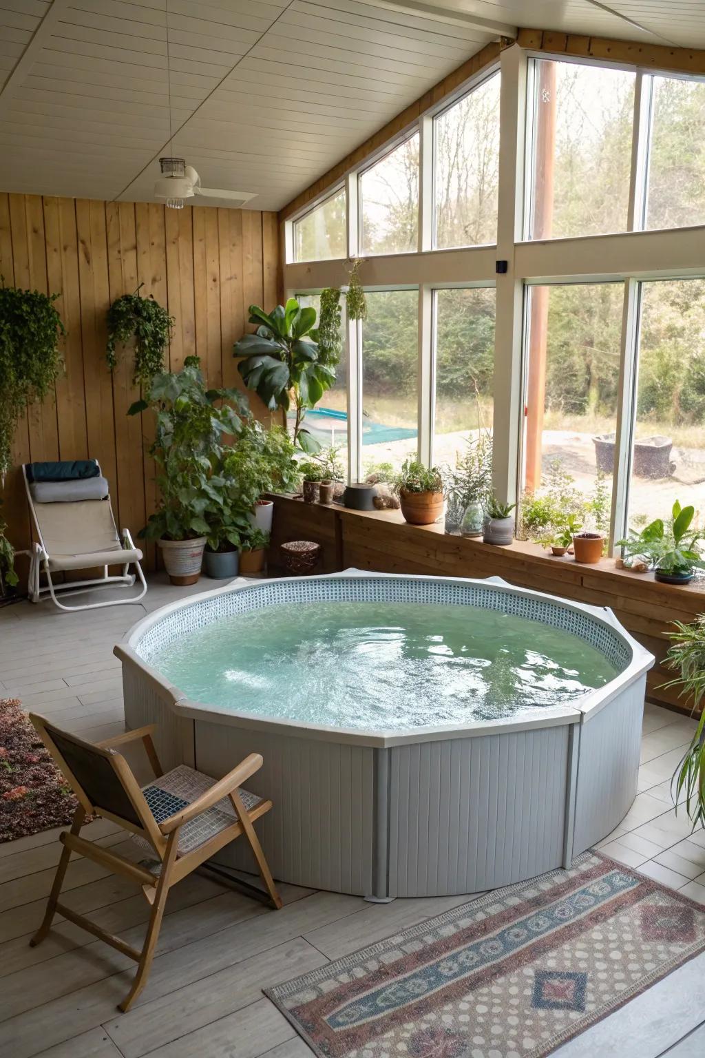 A DIY elevated pool offers affordability and personalization.