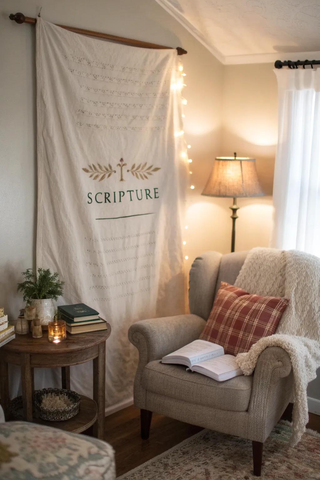 Fabrics give warmth.