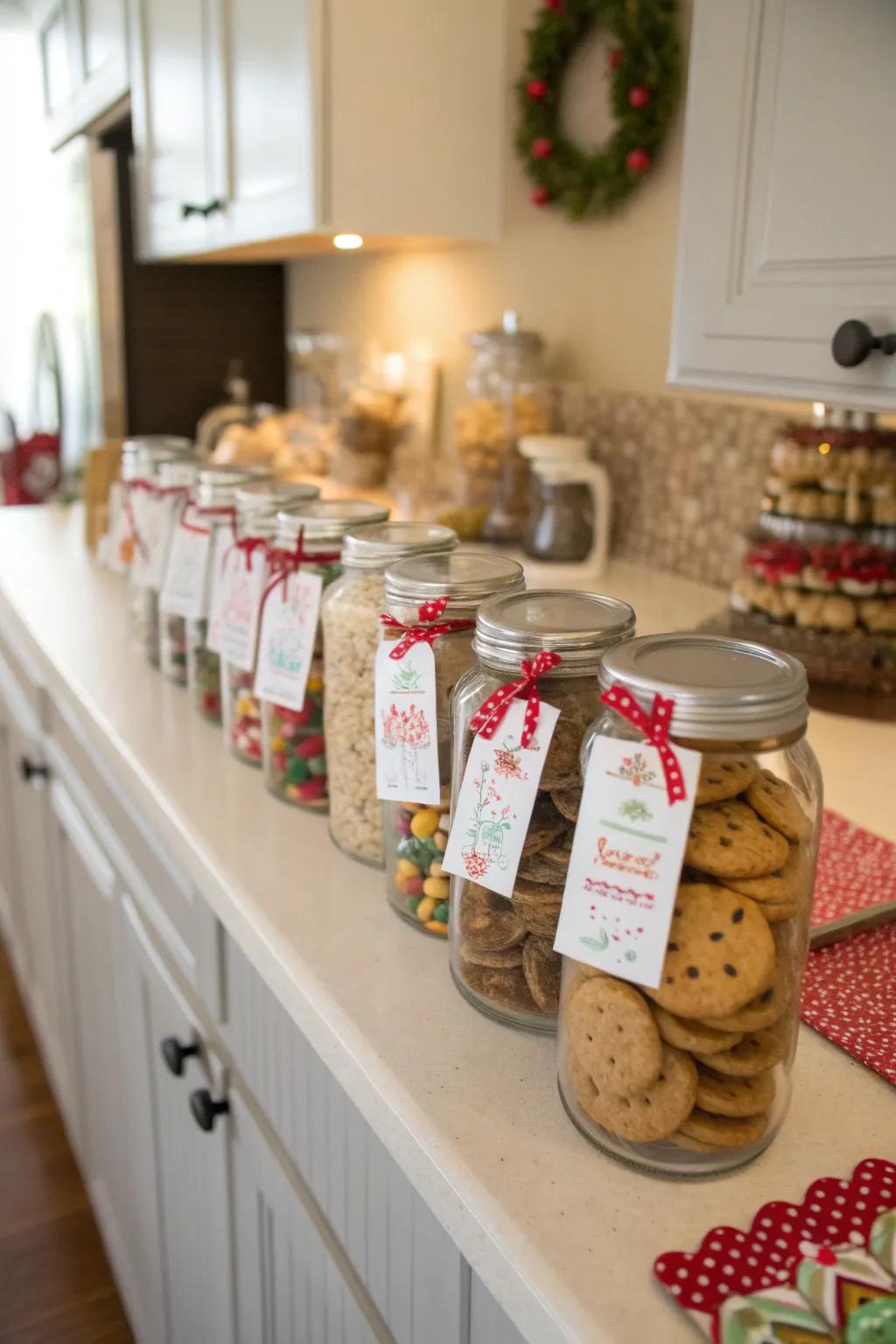 Personalized treat vessels are a sweet enhancement to the holiday kitchen.