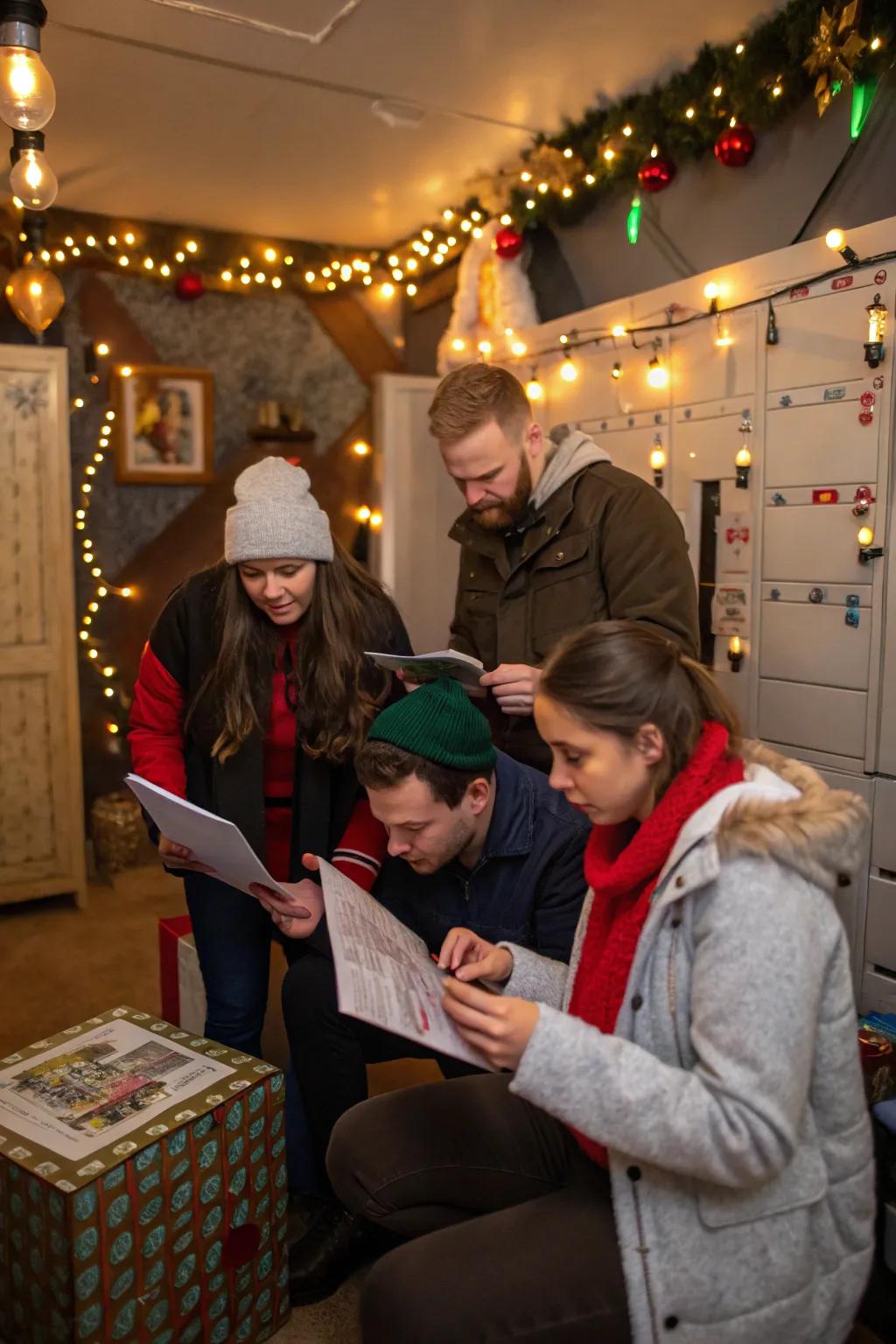 An intriguing holiday-themed getaway chamber that unleashes everyone's inner detective.