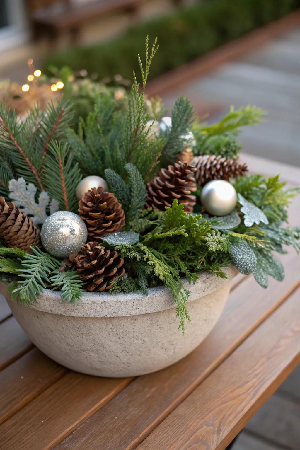 Amalgamating textures conceives a visually captivating spectacle.