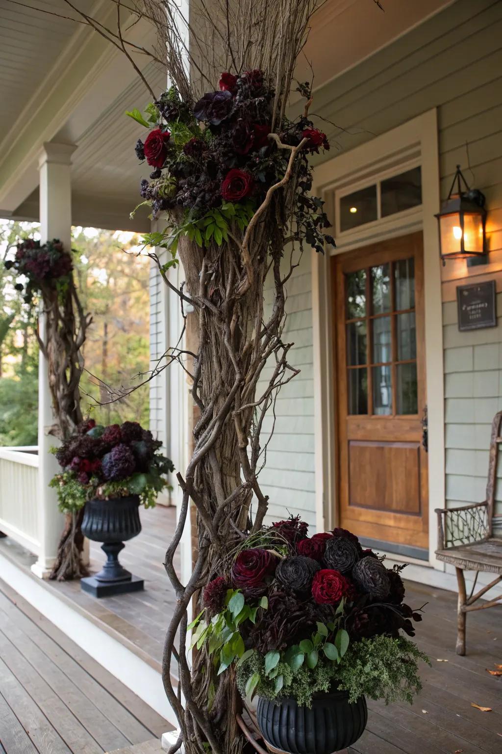 Bewitching blooms introduce a sinister edge.