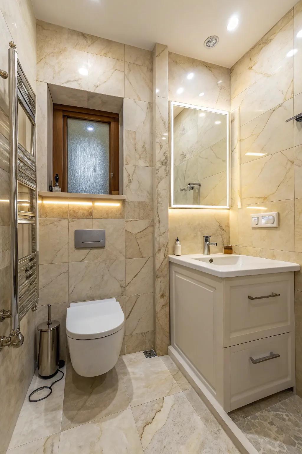 Ivory dream makes compact areas feel grander and more open.