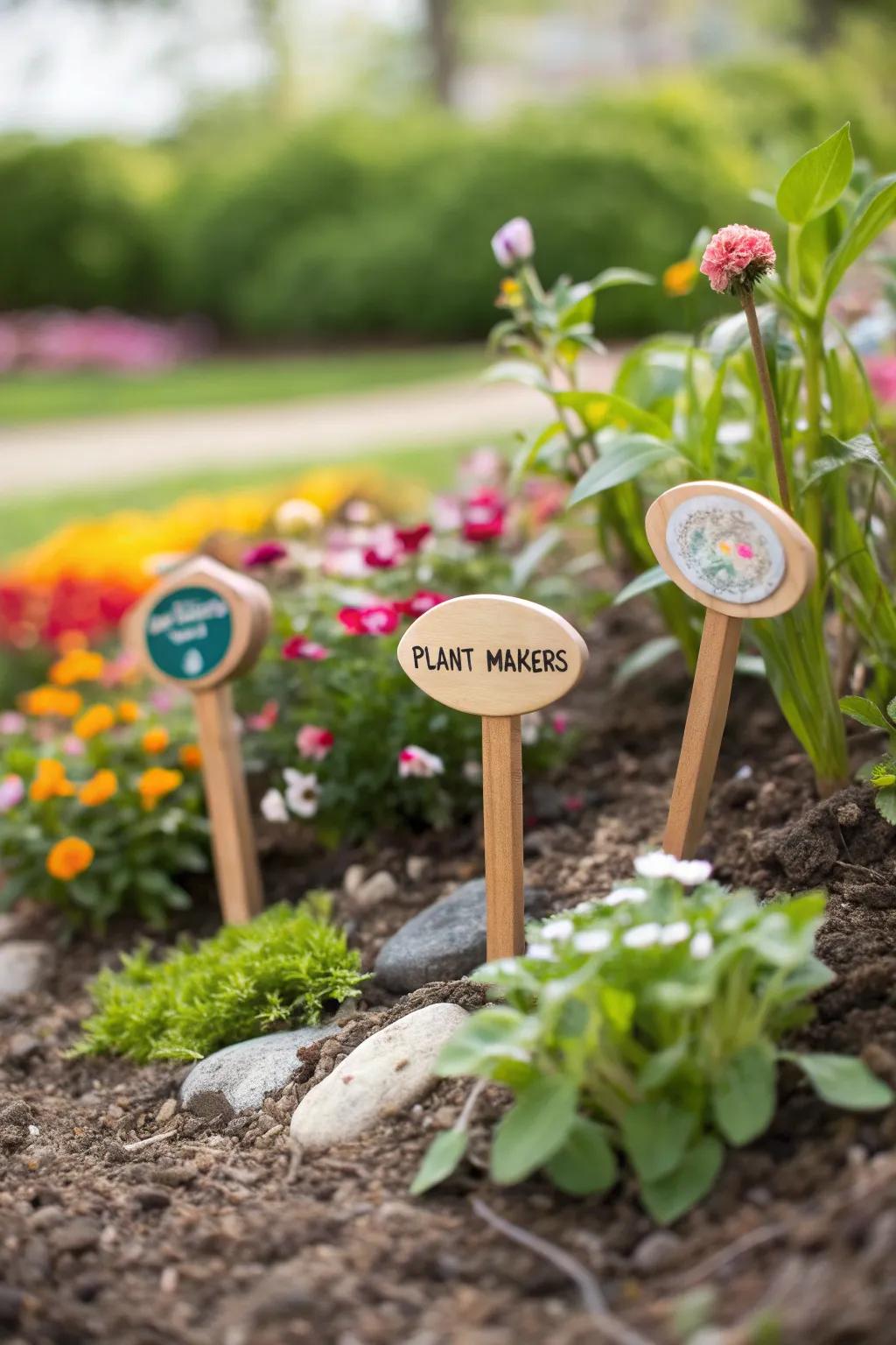 Bespoke flora markers infuse charm and structure into any garden.