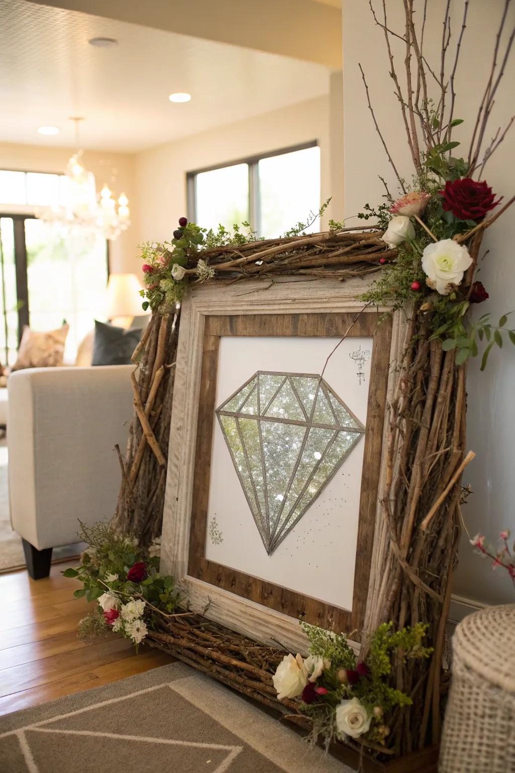 Organic beauty with natural elements.