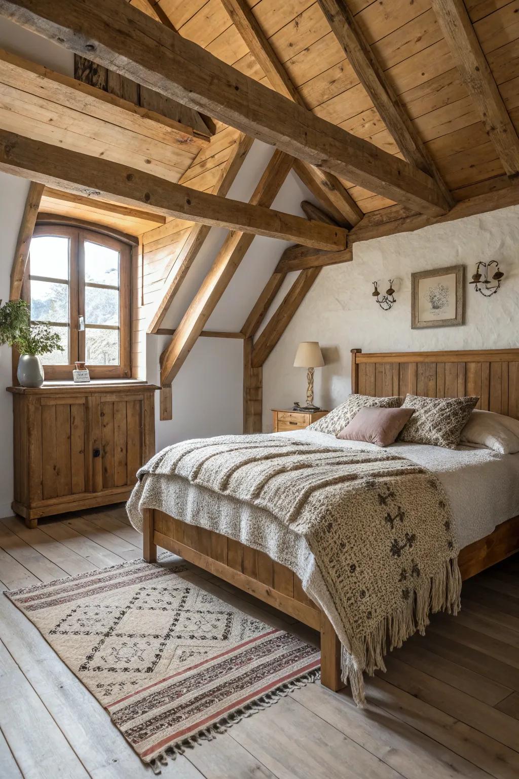 A rural getaway that evokes coziness and allure.