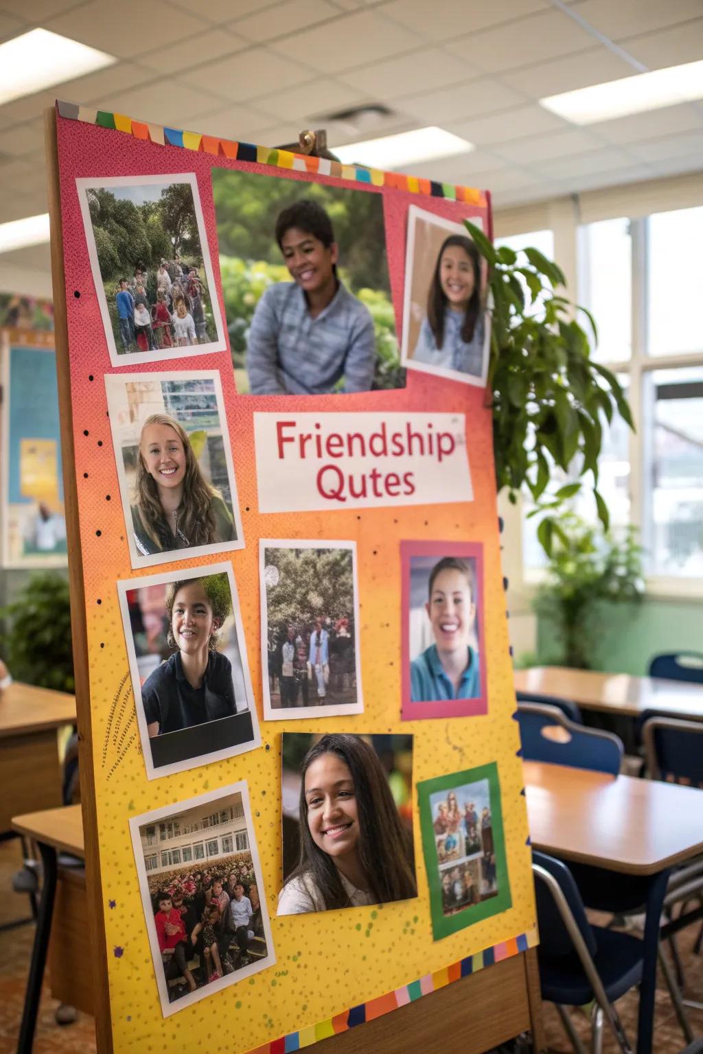 A heartwarming display celebrating friendships.