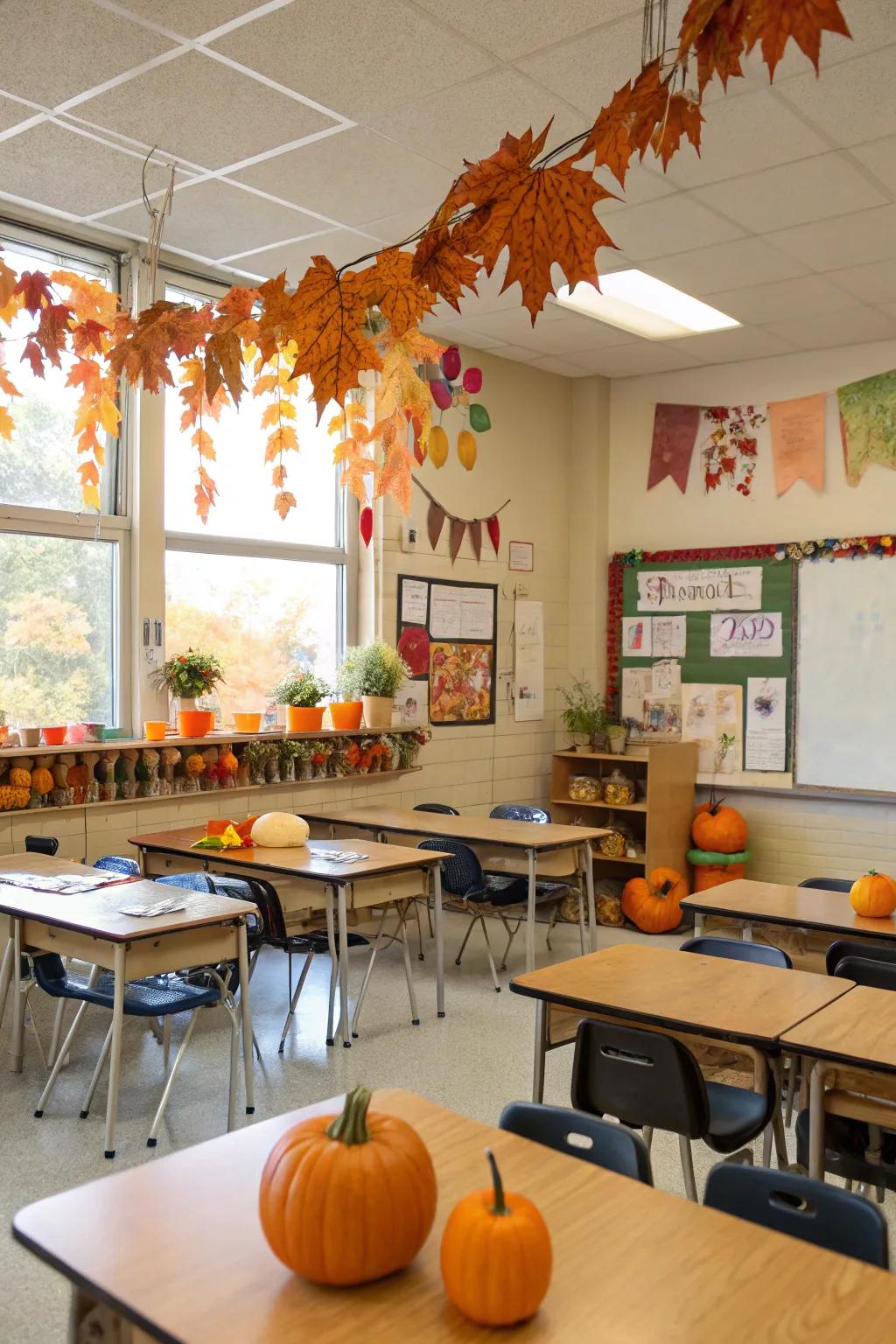 Refreshing the classroom using beautiful seasonal decor