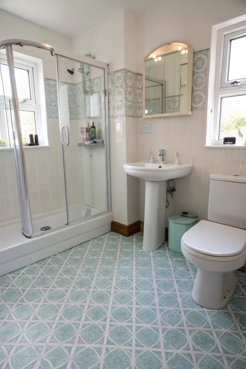 Resilient flooring offers practicality and style.