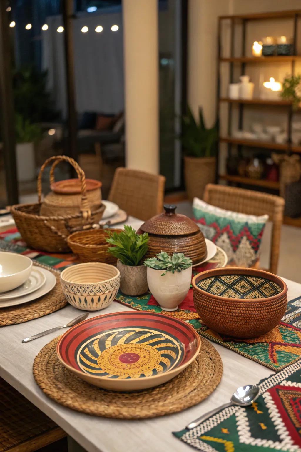 Global influences introduce a worldly charm to the dinner table.