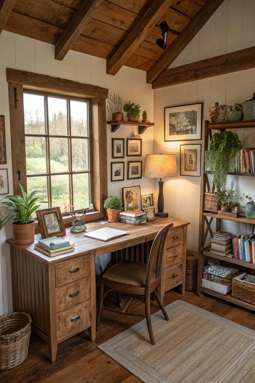 Custom workspace using preferred design.