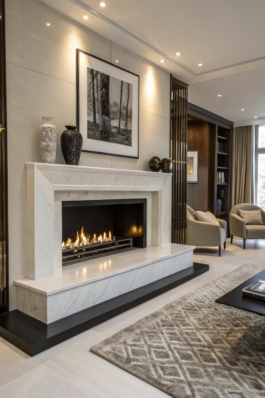 Updated chic with updated ornamental elements.