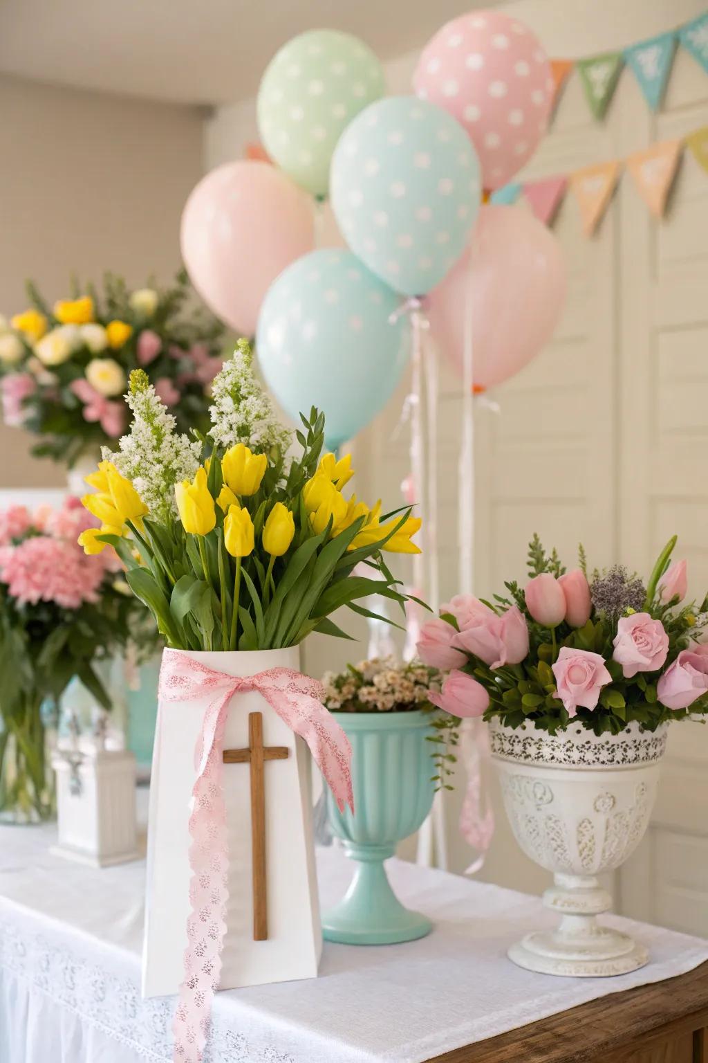 Seasonal decor accents capture the essence of renewal and celebration.