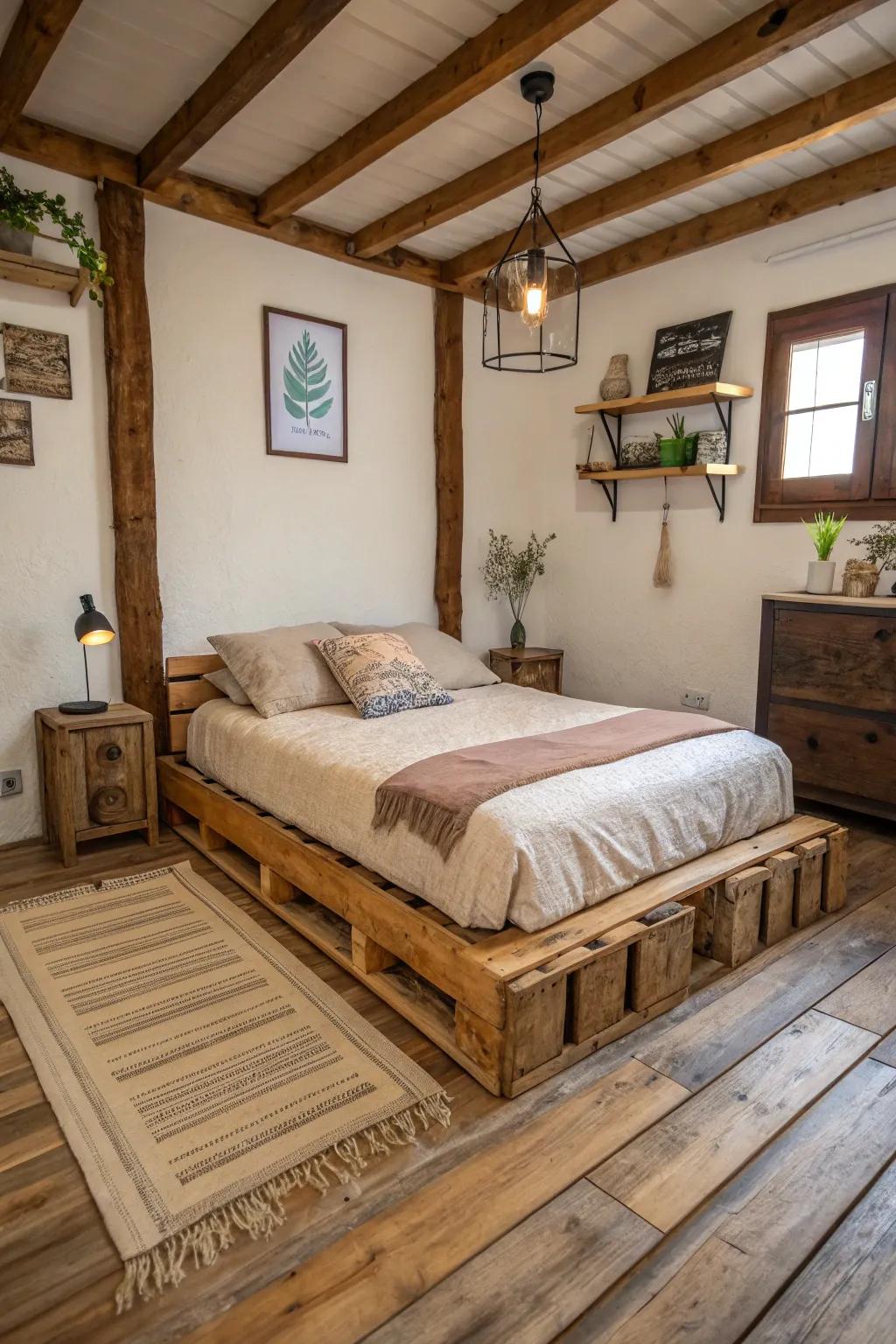 Rustic decor adds character to any room.