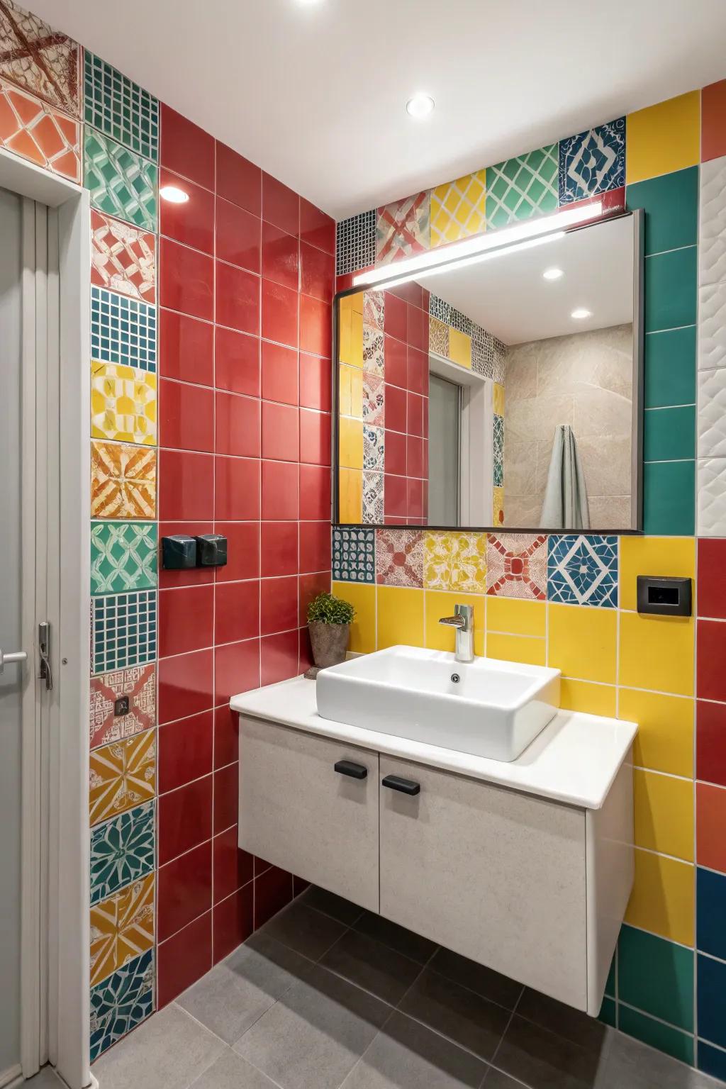 A bold accent wall adds drama and transforms into a center point.