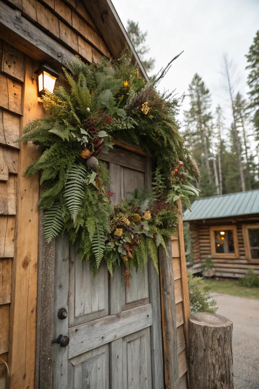 Mystical charm using an enchanted woodland door piece.