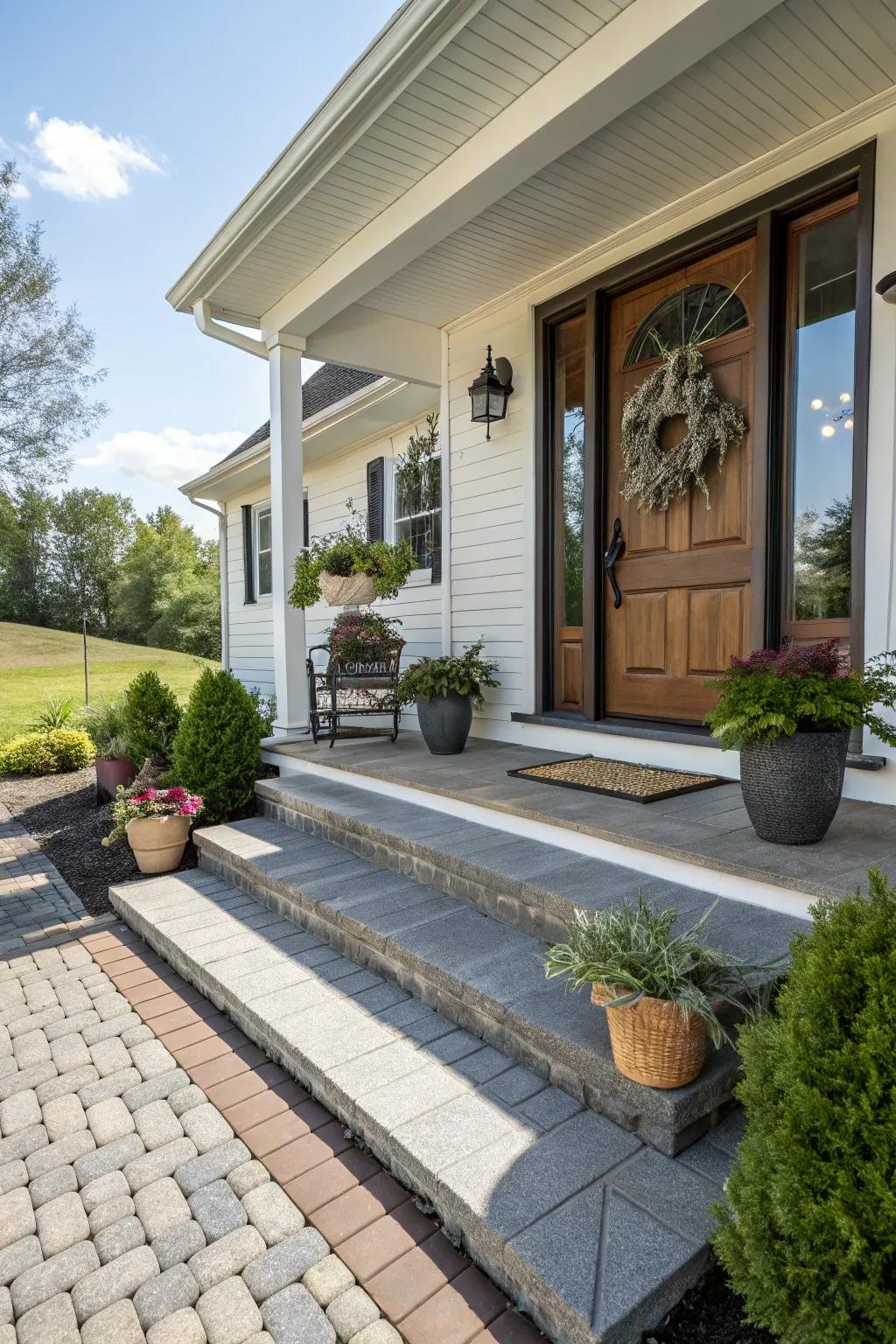 Steps inject functionality and panache into your porch.