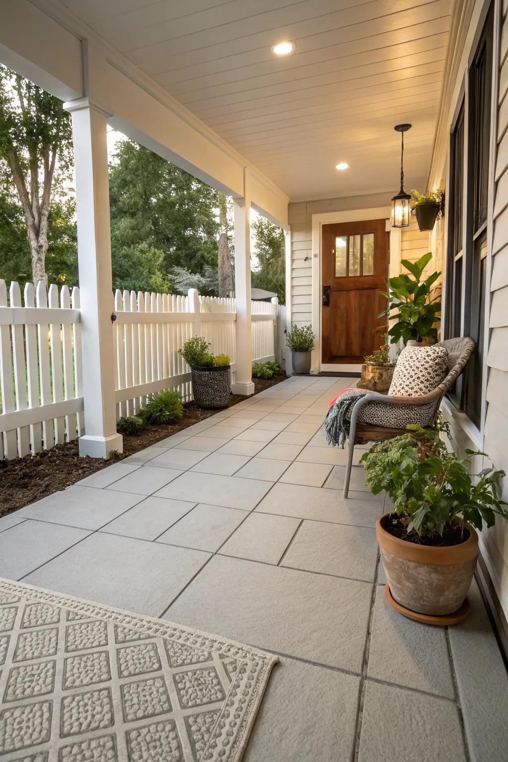 Anti-slip coverings combine safety and style for your porch.