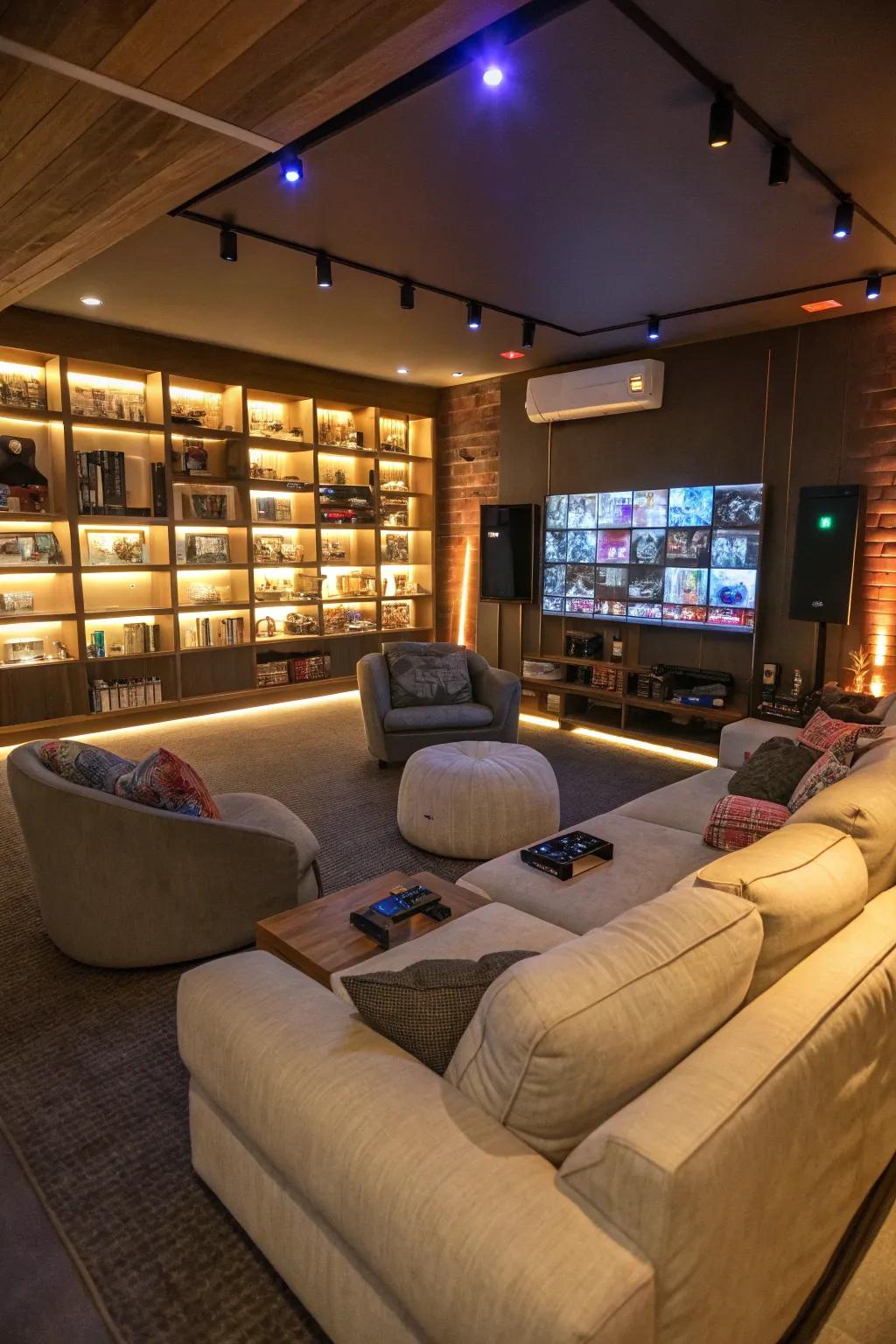 Craft a social corner through a chill zone for friends.