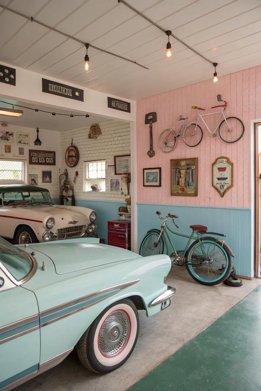 Pastel hues evoke charm and nostalgia.