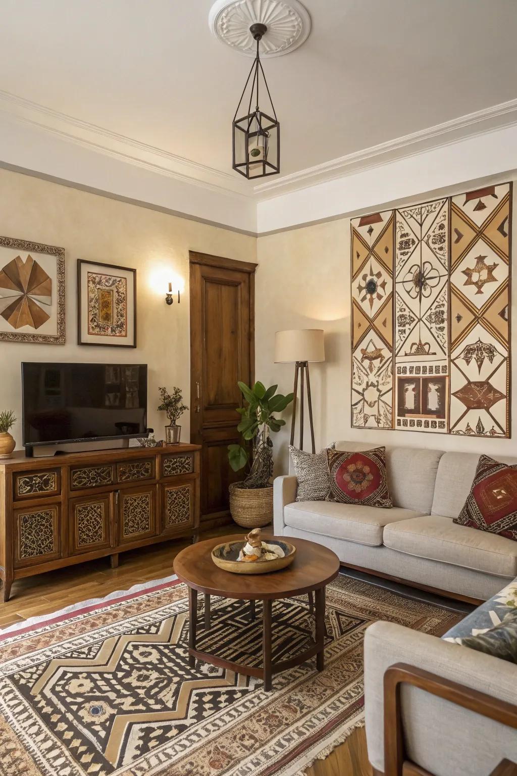 Retro-inspired geometry blends the past with contemporary style.