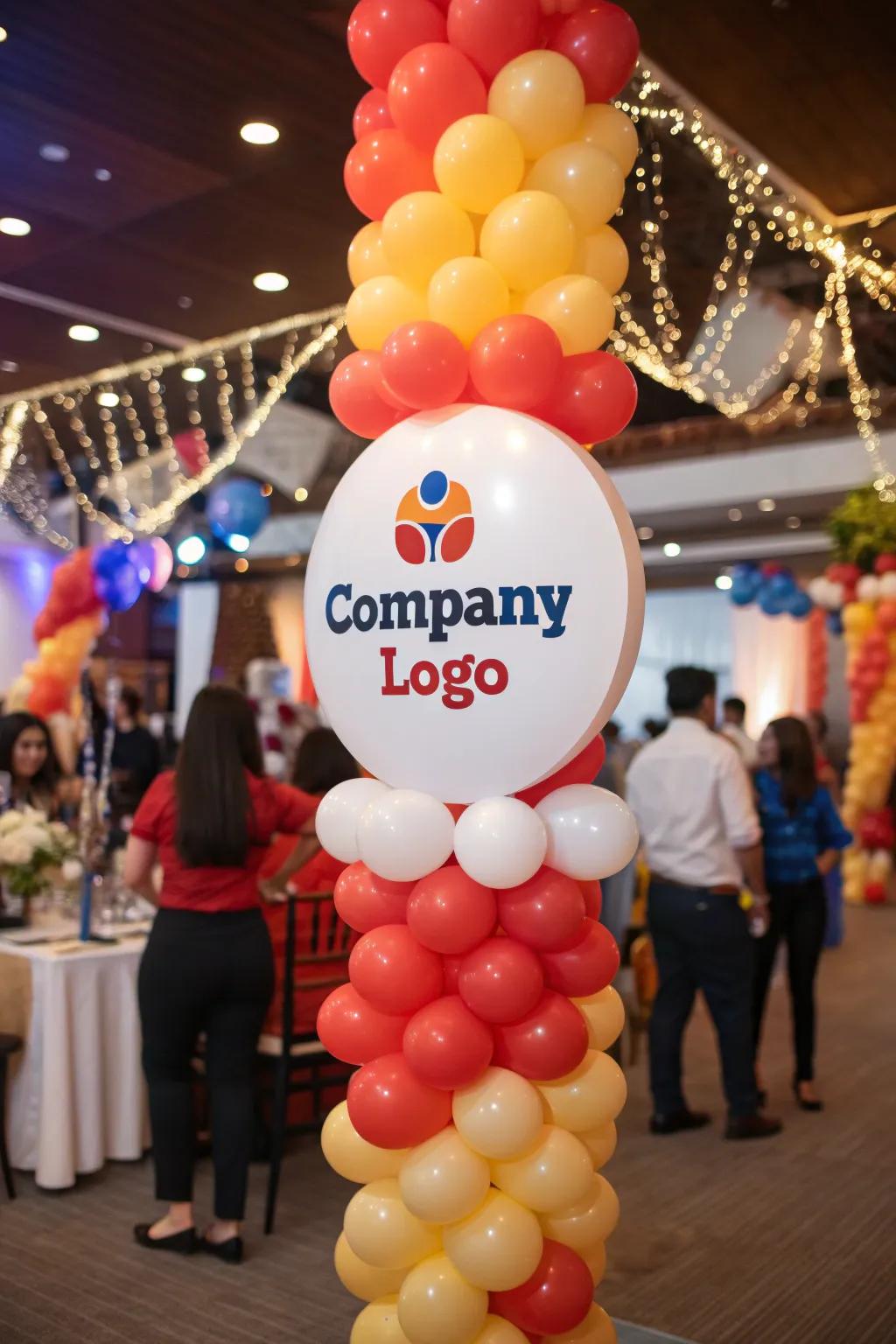 Personalized balloon art highlights imagination and brand identity.