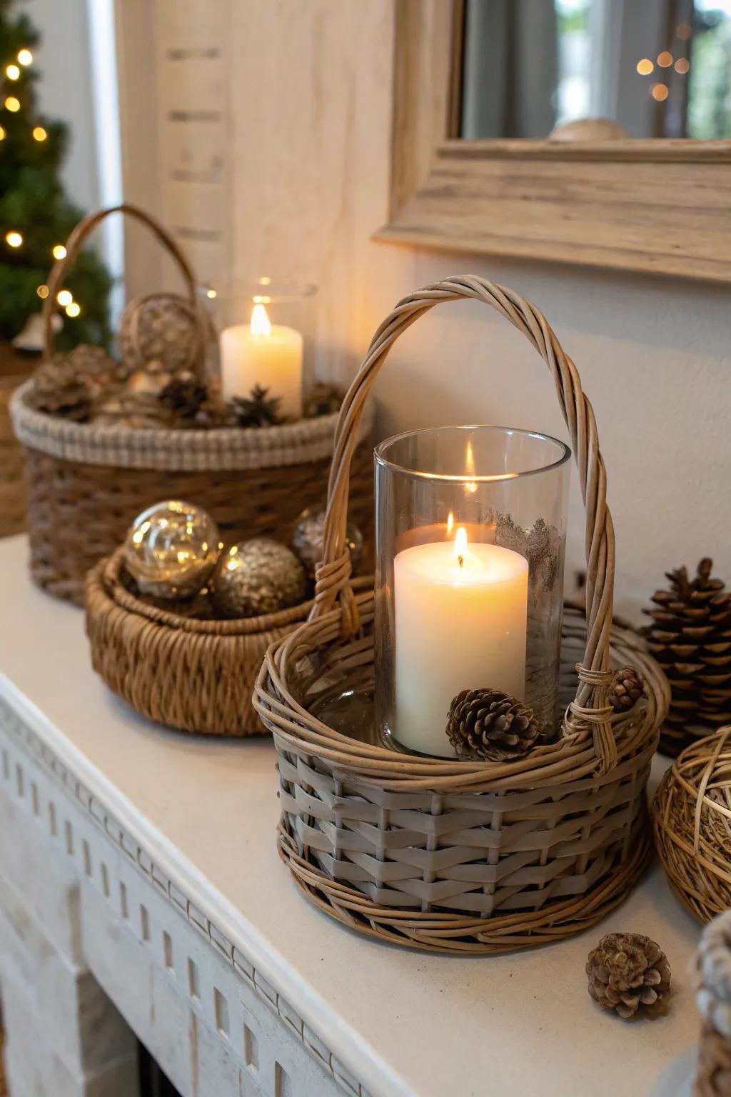 A decorative candle to enhance the ambiance.