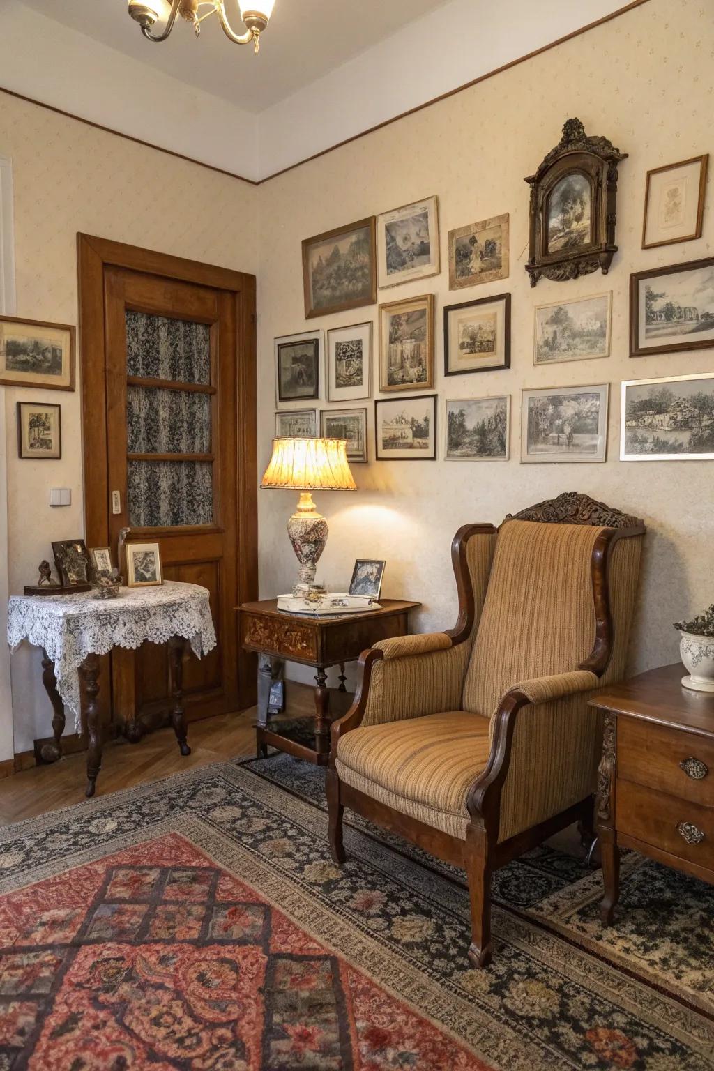 A guest house with vintage decor, offering a timeless and charming ambiance.