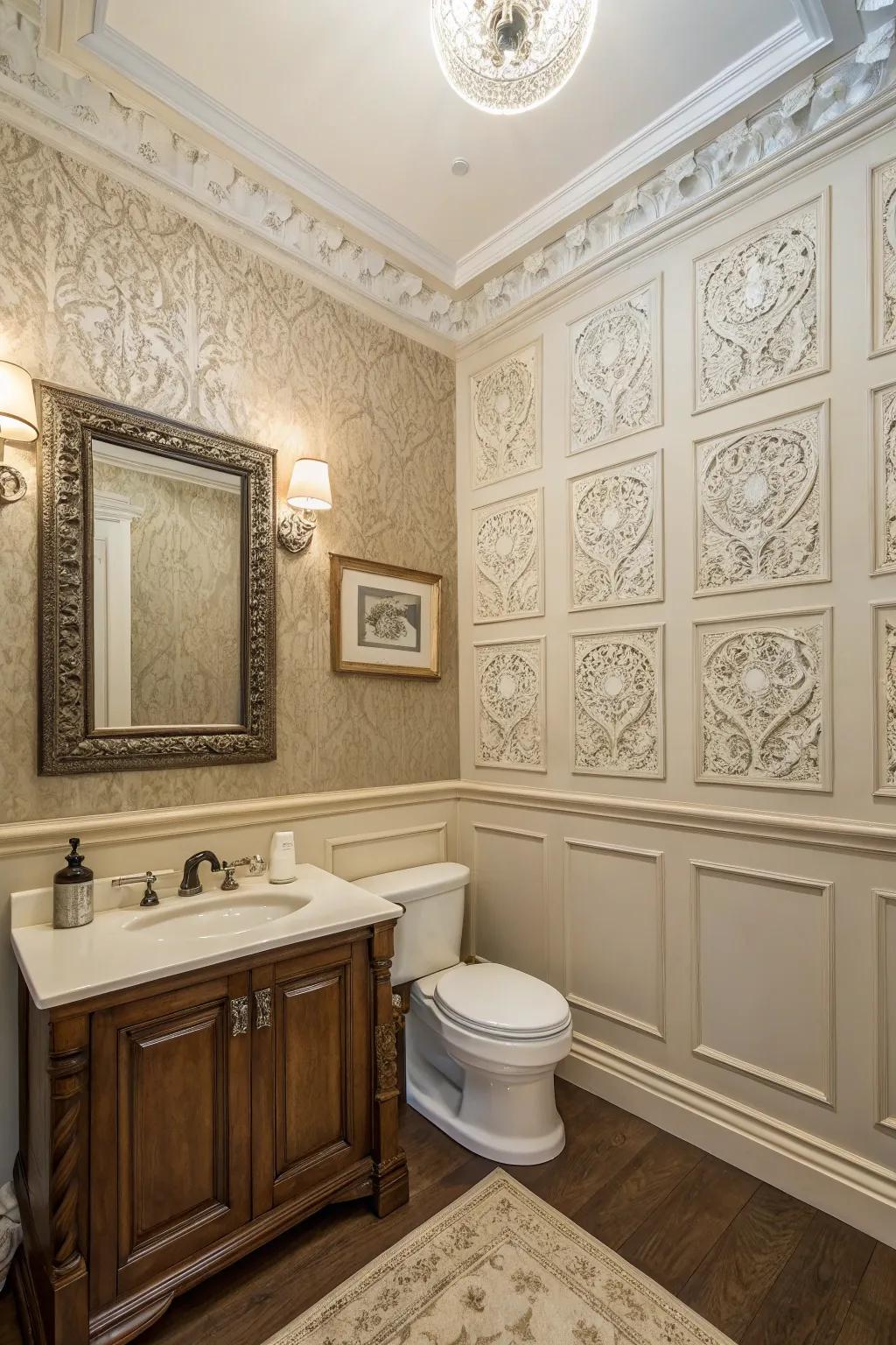 Wall edging delivers a dash of grace and uniqueness.