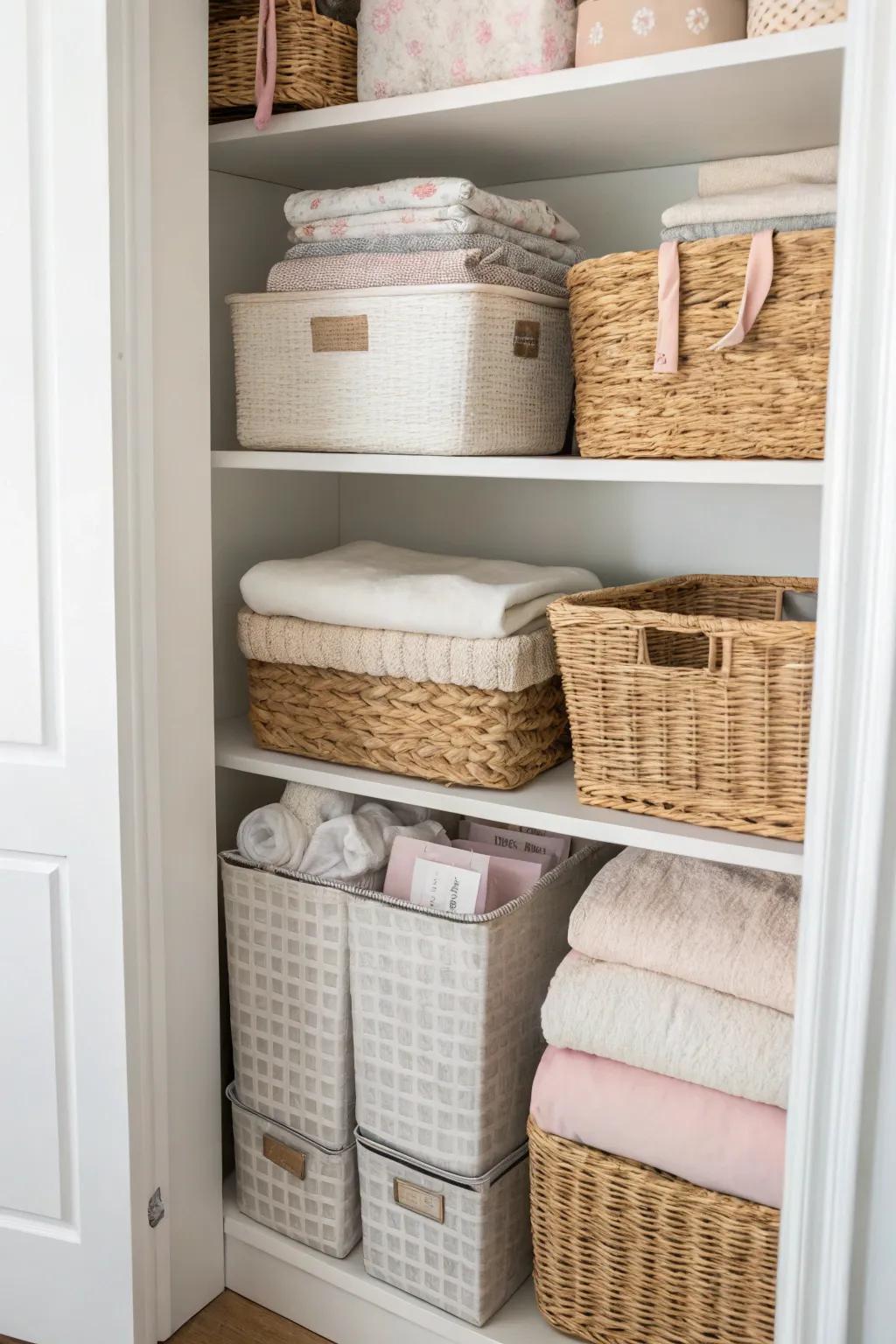 Your closet gains depth and charm from unexpected textures.