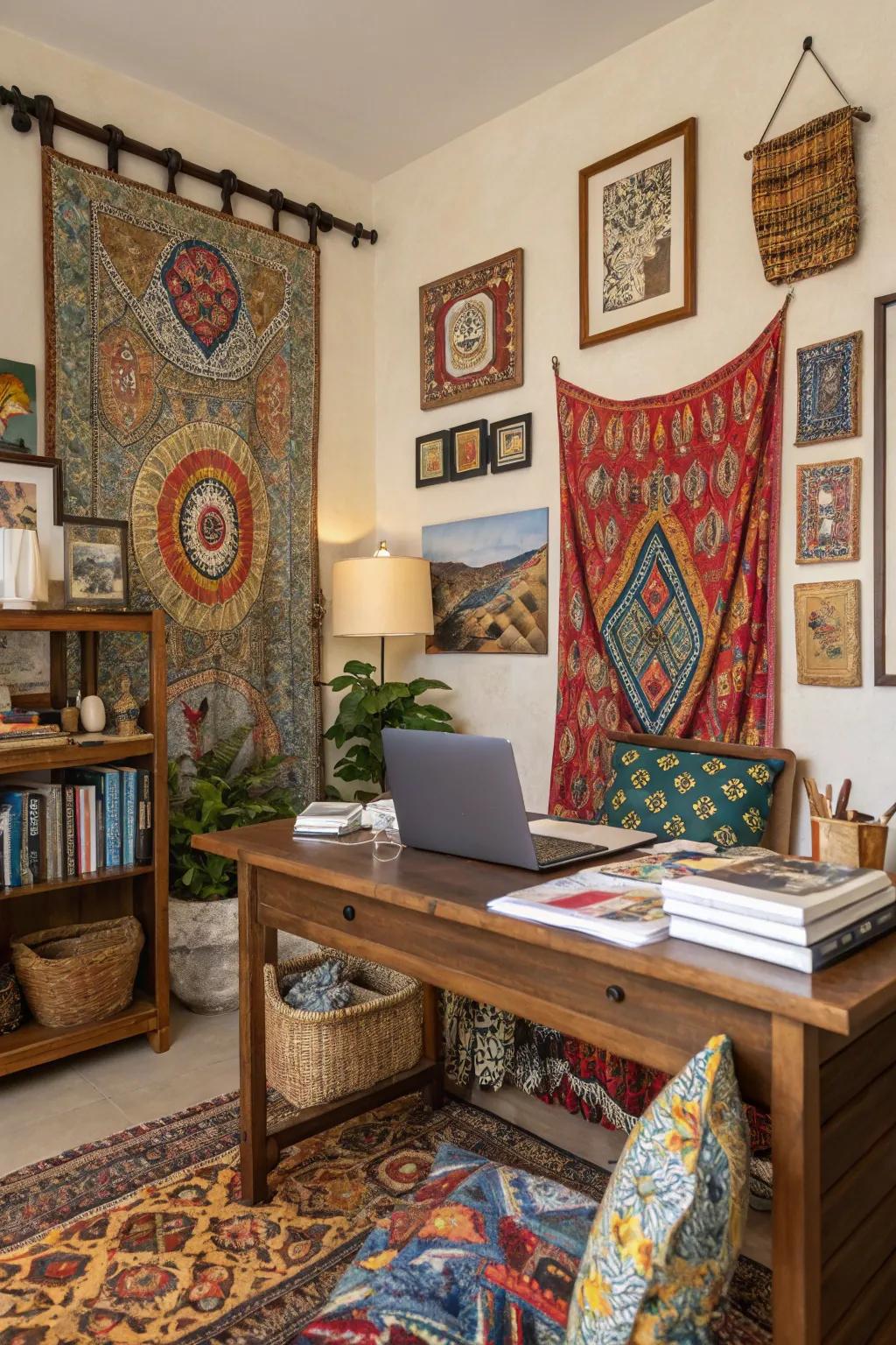 Decor from different countries shows off your travels and personality.