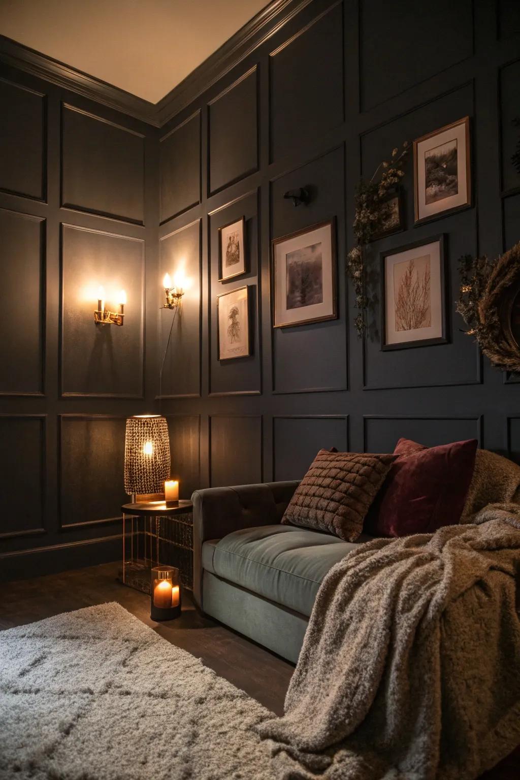 Inky palettes fashion comforting atmospheres