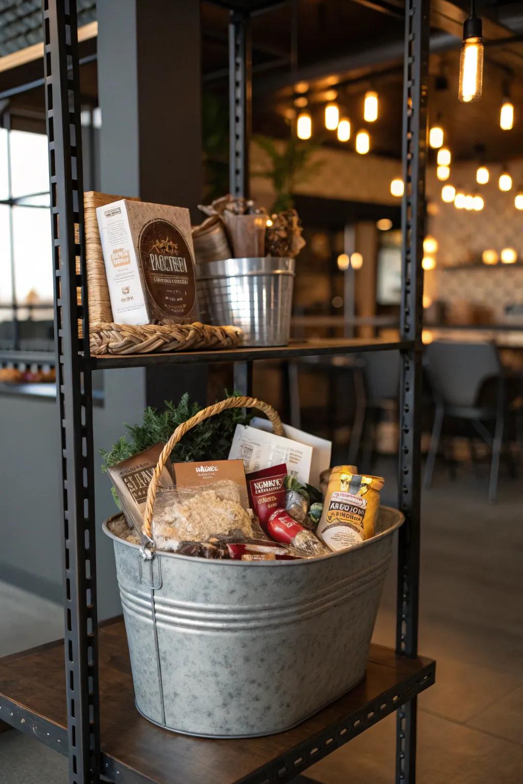 Unique basket shapes provide a creative and unexpected twist.