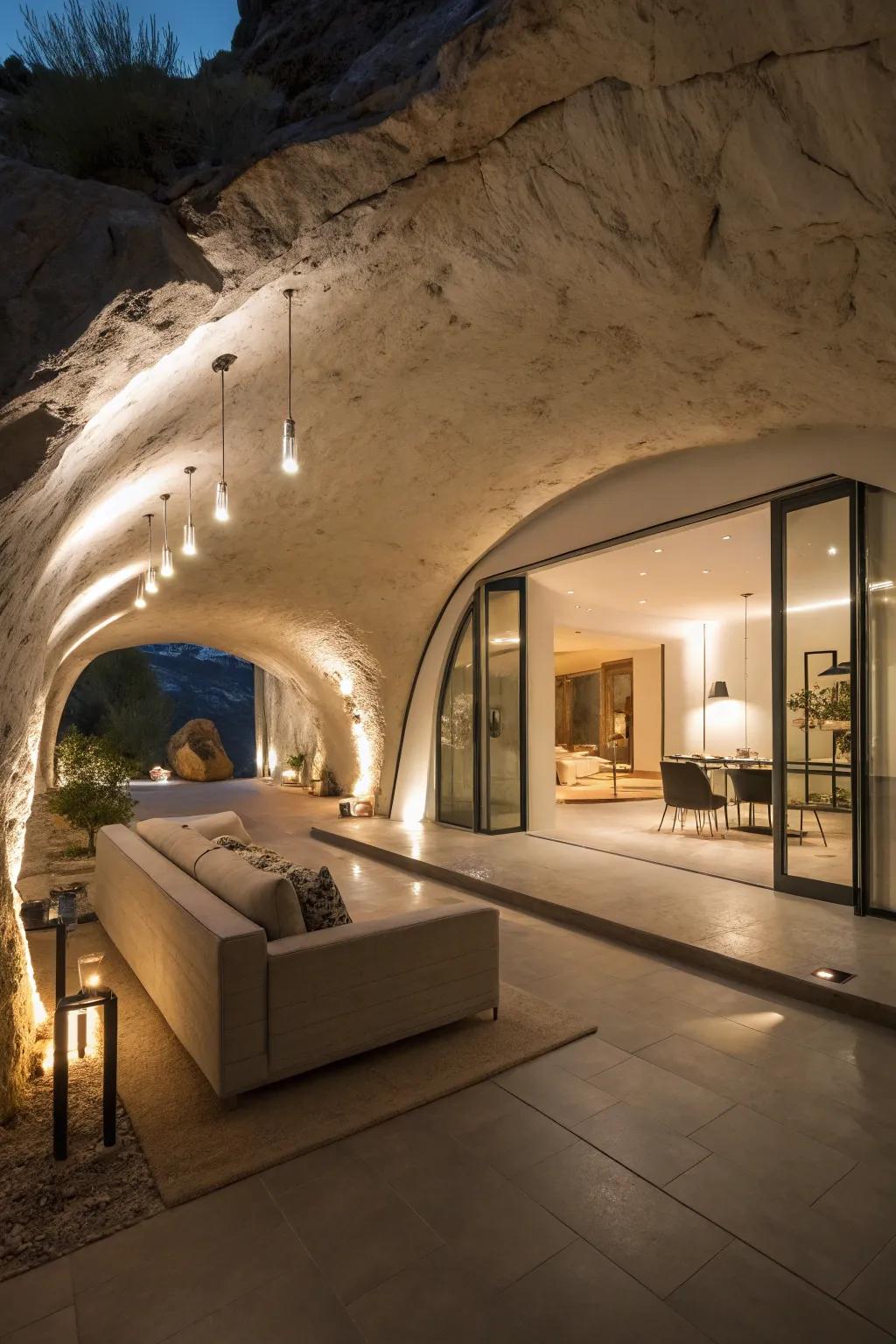 Groundbreaking brightening brightens and elevates the atmosphere enveloping underground dwellings.