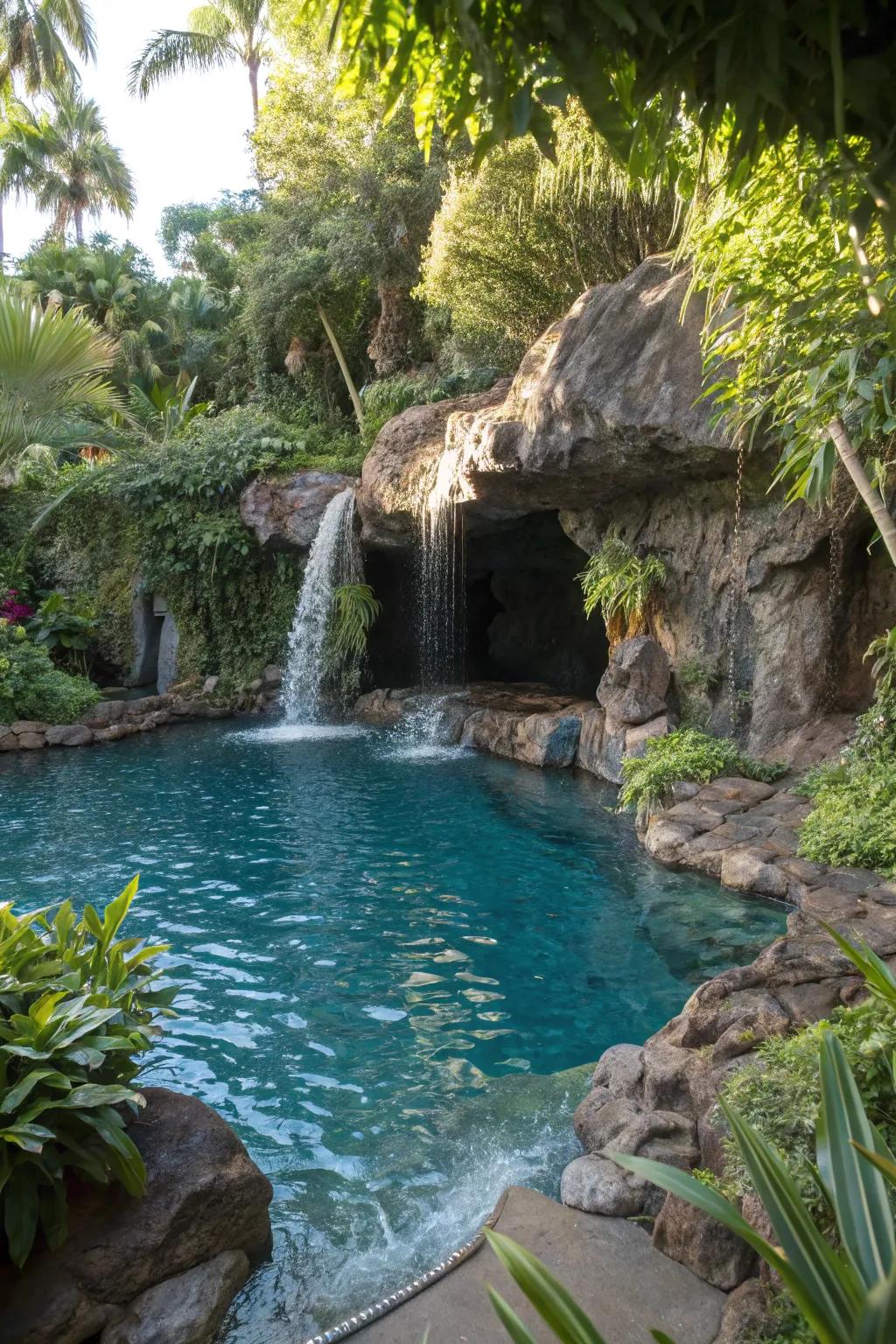 Secret nooks deliver a hidden sanctuary in lagoon pools.