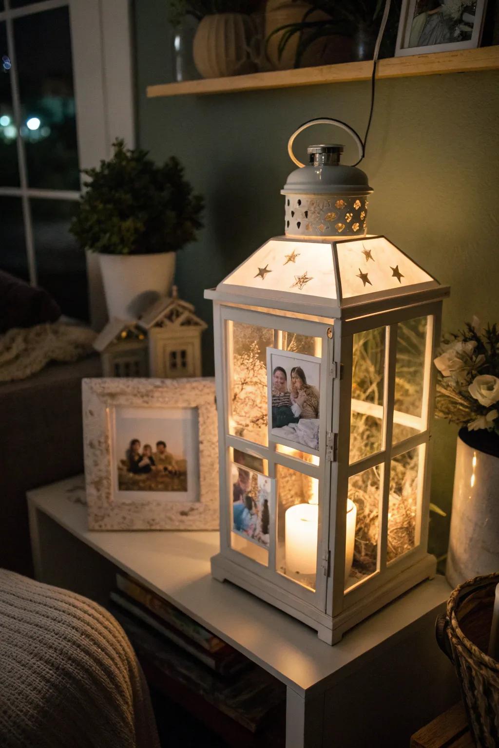 Personalize your lanterns thanks to treasured family photographs.
