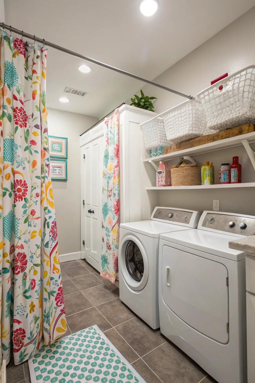 Animated designs can bring a joyous and singular touch to your utility area.