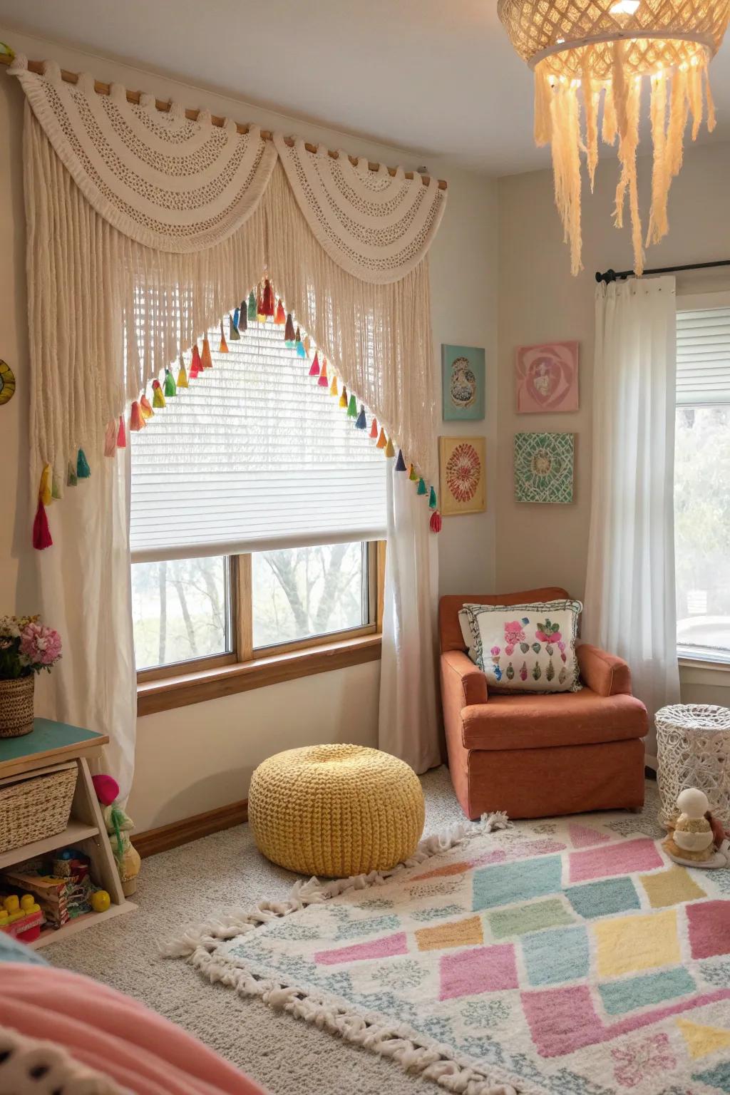 Fringe curtains bring whimsy and charm to your decor.