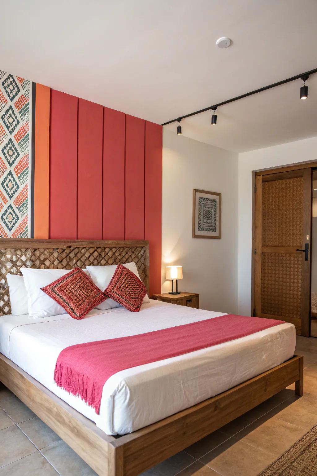 Highlight paneling makes a bold statement.