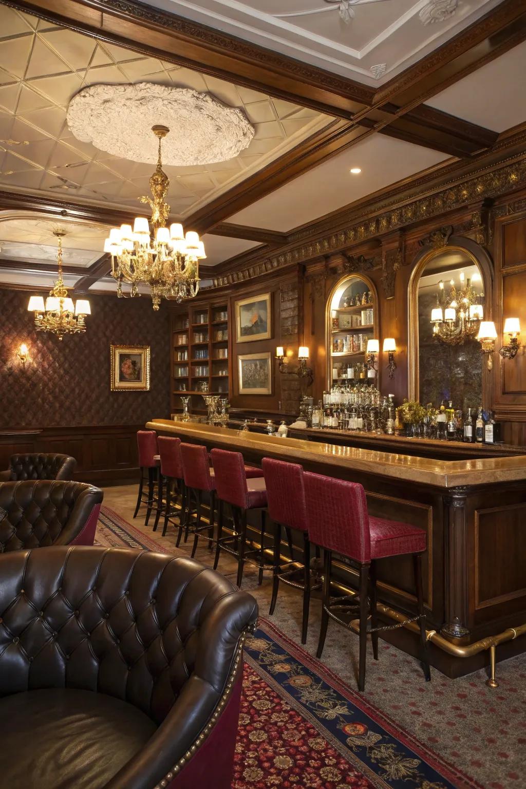 Embrace a touch of elegance with vintage glamour.