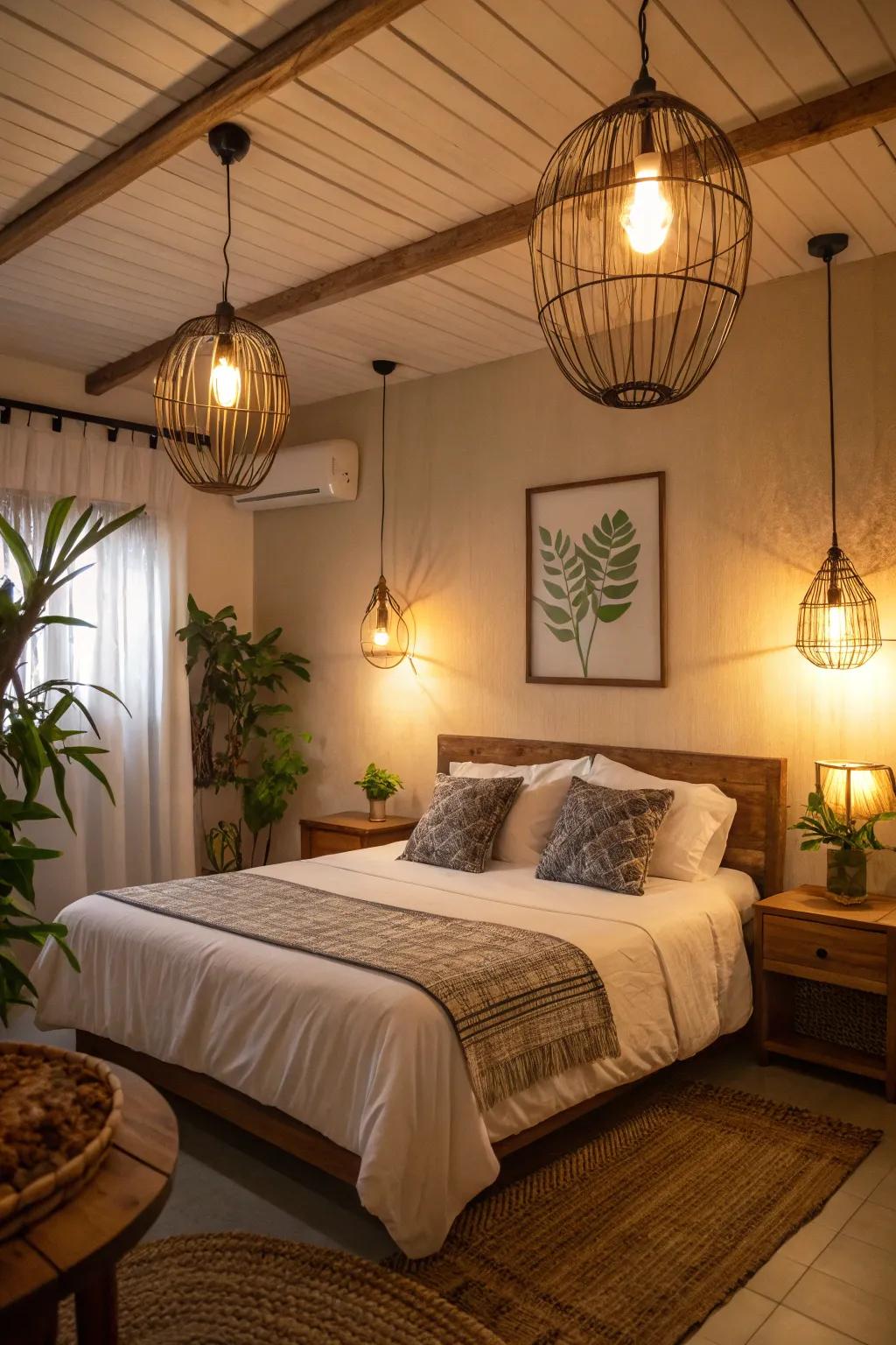 Eco-friendly lighting combines style with sustainability.