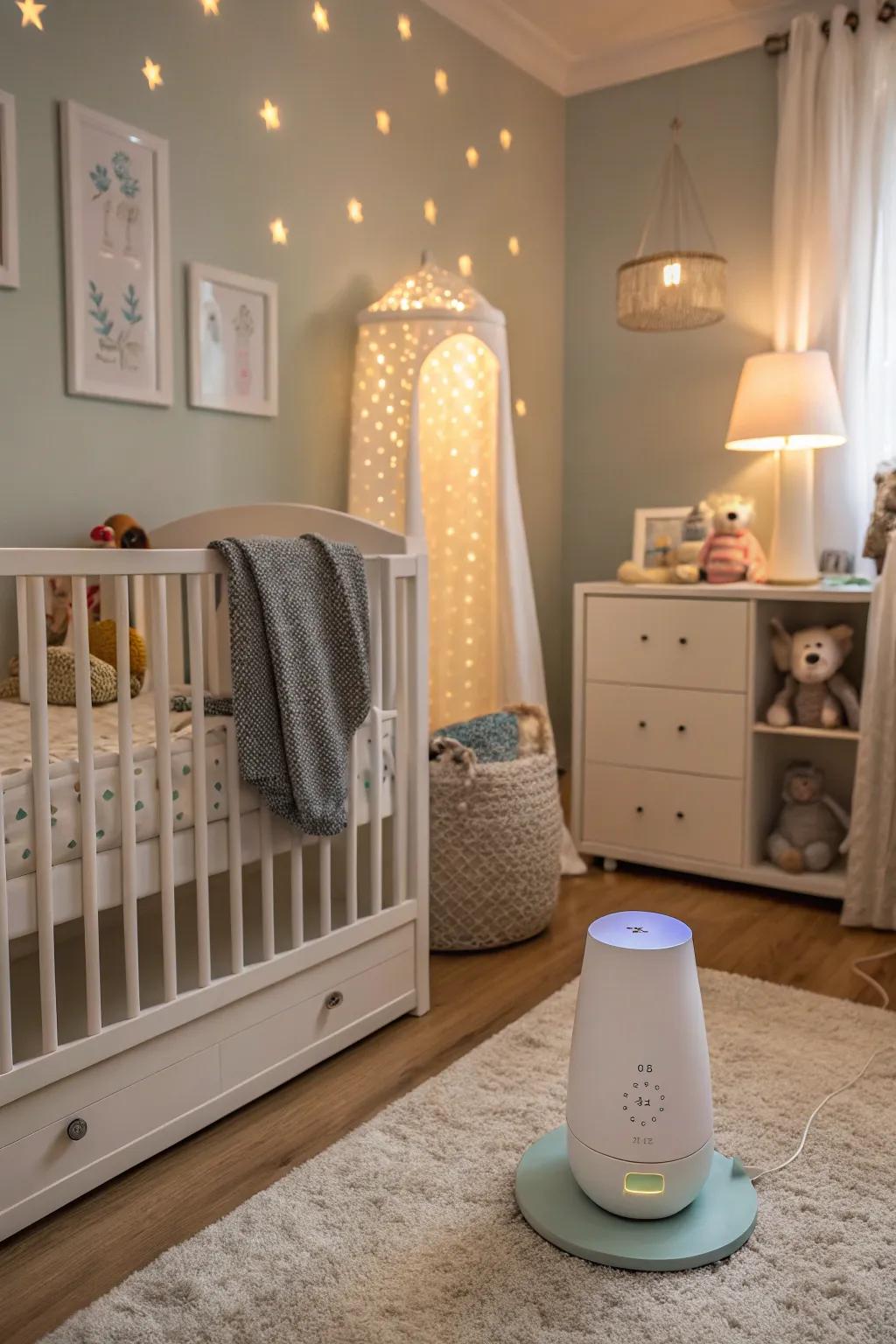 Seamless tech contributes convenience and comfort to the space.
