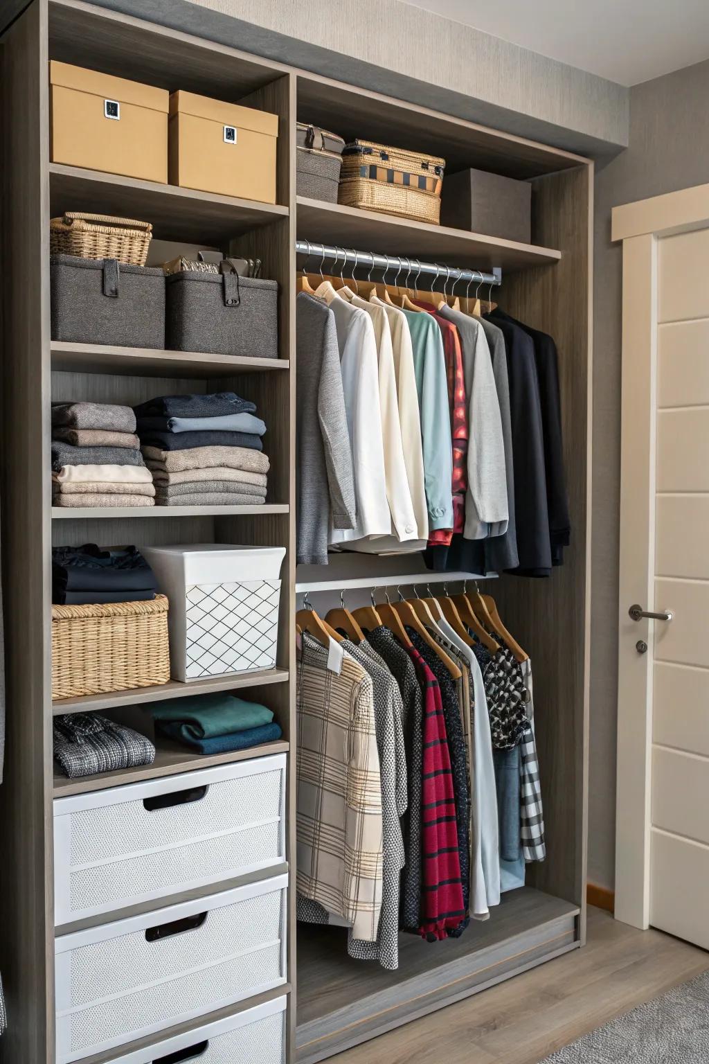 A different kind of open closet